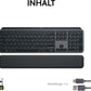 Logitech MX Keys S-tangentbord med handledsstöd